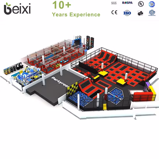 Funjump Fancy Garden Square Trampoline de lit pour enfants 8 pieds