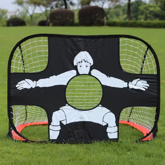 Mini but pliant portatif de football de buts de football de mini pop-up jumeau